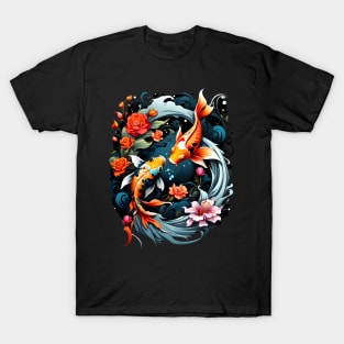 Koi Fish Yin Yang T-Shirt